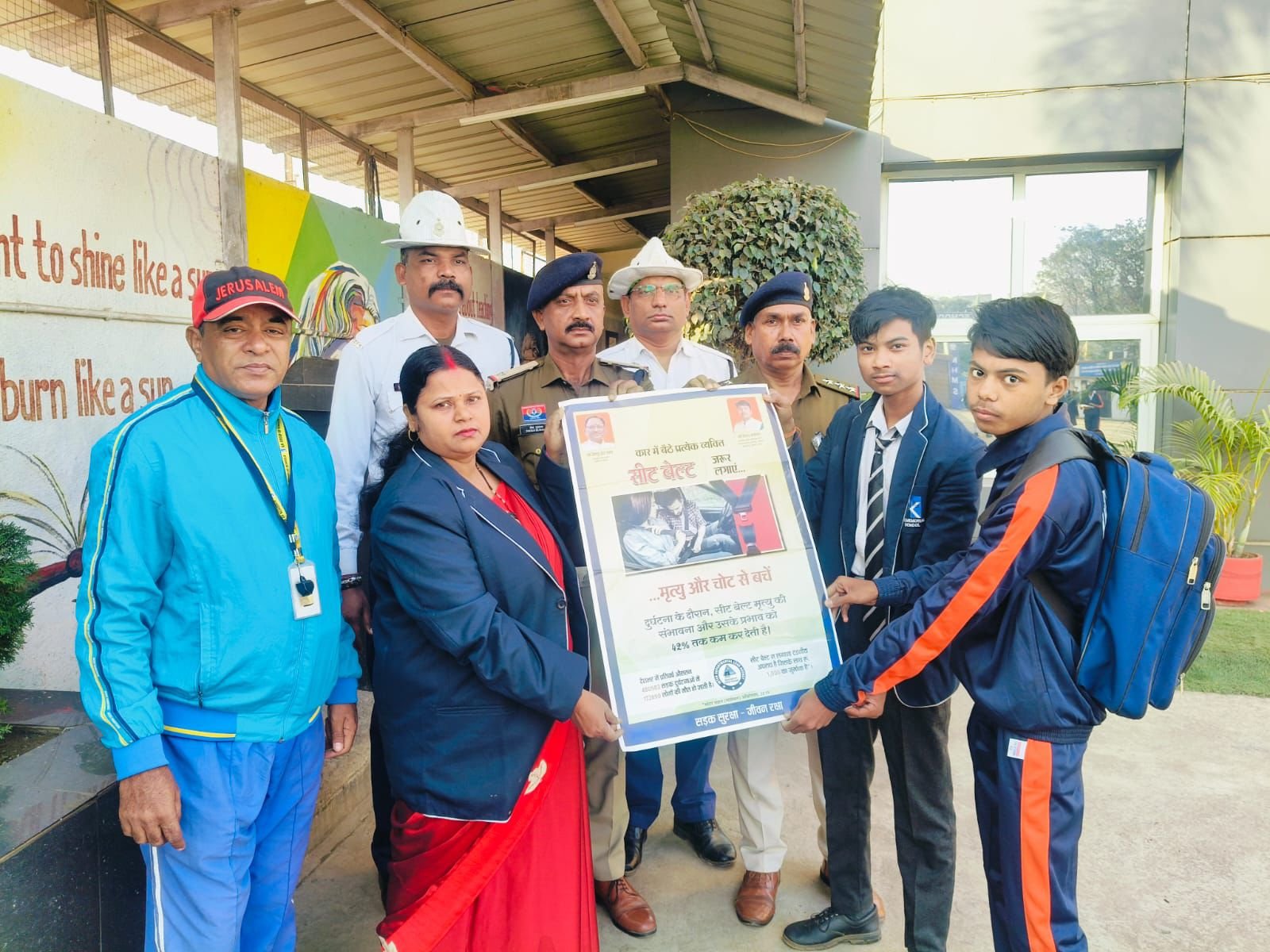 सड़क सुरक्षा माह 2026 : दुर्ग यातायात पुलिस द्वारा स्कूलों में यातायात प्रशिक्षण