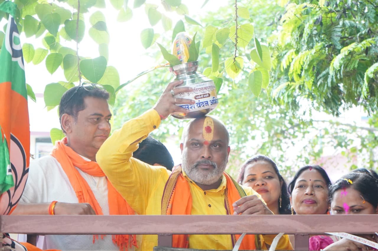 संत रविदास जयंती पर रिसाली मंडल में निकली भव्य कलश वंदन यात्रा