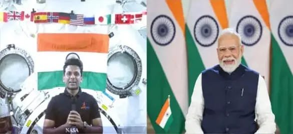 अंतरिक्ष से भारत बहुत भव्य दिखता है… ISS से PM मोदी से बातचीत में बोले शुभांशु शुक्ला