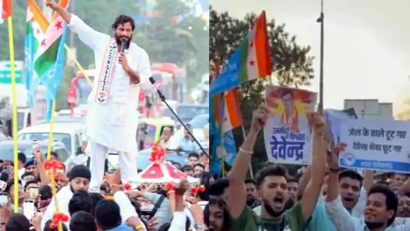 जेल रोड में मनाया जश्न, देवेन्द्र यादव के साथ 13 लोगों पर एफआईआर दर्ज