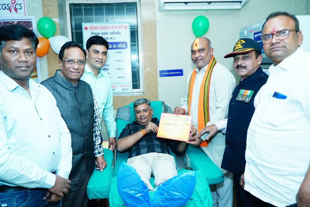 ब्लड बैंक दुर्ग में हर वर्ष आयोजित होता है विशाल रक्तदान शिविर