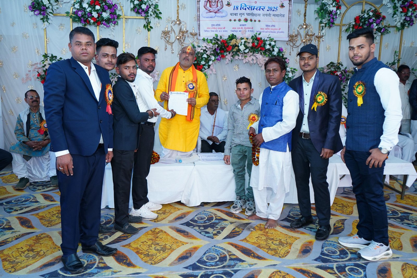 बाबा गुरु घासीदास जी की 269 वी जयंती कार्यक्रम में सम्मिलित हुए  विधायक ललित चंद्राकर