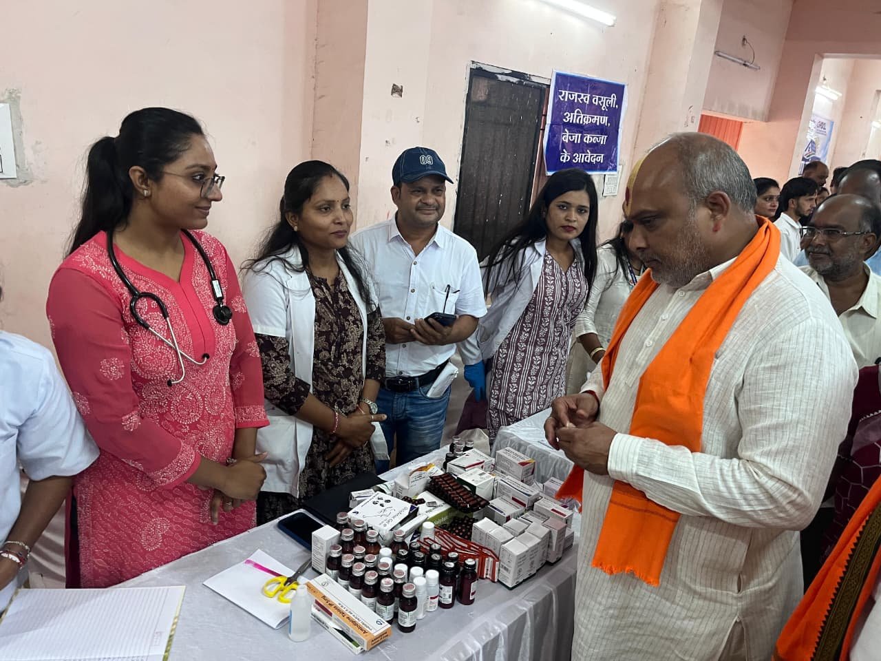 सेवा संकल्प शिविर, दुर्ग ग्रामीण विधायक की मौजूदगी में 129 आवेदनों का किया निराकरण
