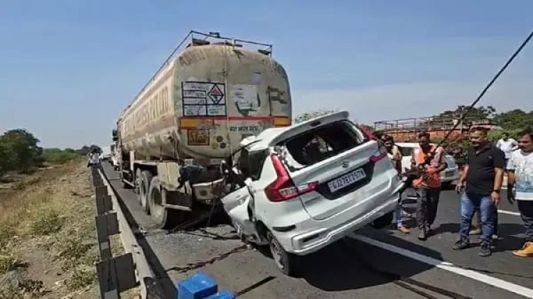 कार में बैठे-बैठे 8 लोगों की माैत, अहमदाबाद-वडोदरा एक्सप्रेसवे पर हुए हादसे में 10 लोगों ने गंवाई जान