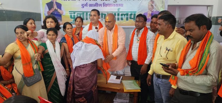 दुर्ग ग्रामीण विधायक ललित चंद्राकर के समक्ष 45 लोगो ने किया भाजपा प्रवेश...