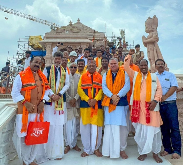 राम मंदिर में गूंजा नारा, छत्तीसगढ़ के भांचा राम, जय श्री राम, जय श्री राम