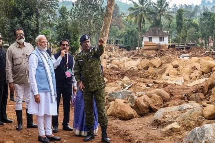 भूस्खलन से हुई तबाही देख भावुक हुए PM मोदी, बच्चों से पूछा ये सवाल