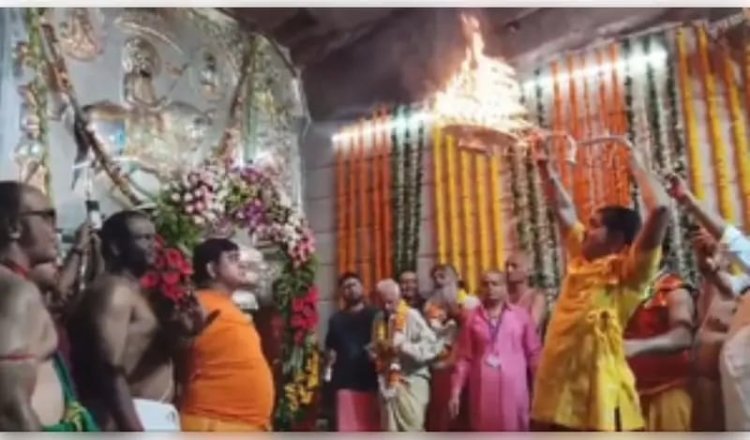 मसूरिया में बाबा रामदेव मंदिर में दर्शन के लिए लगा भक्तों का तांता, सुरक्षा के पुख्ता इंतजाम