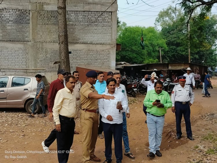 त्योहारी सीजन में बाजार में होने वाली भीड़ और जाम की स्थिति से निपटने निगम व यातायात पुलिस ने कसी कमर